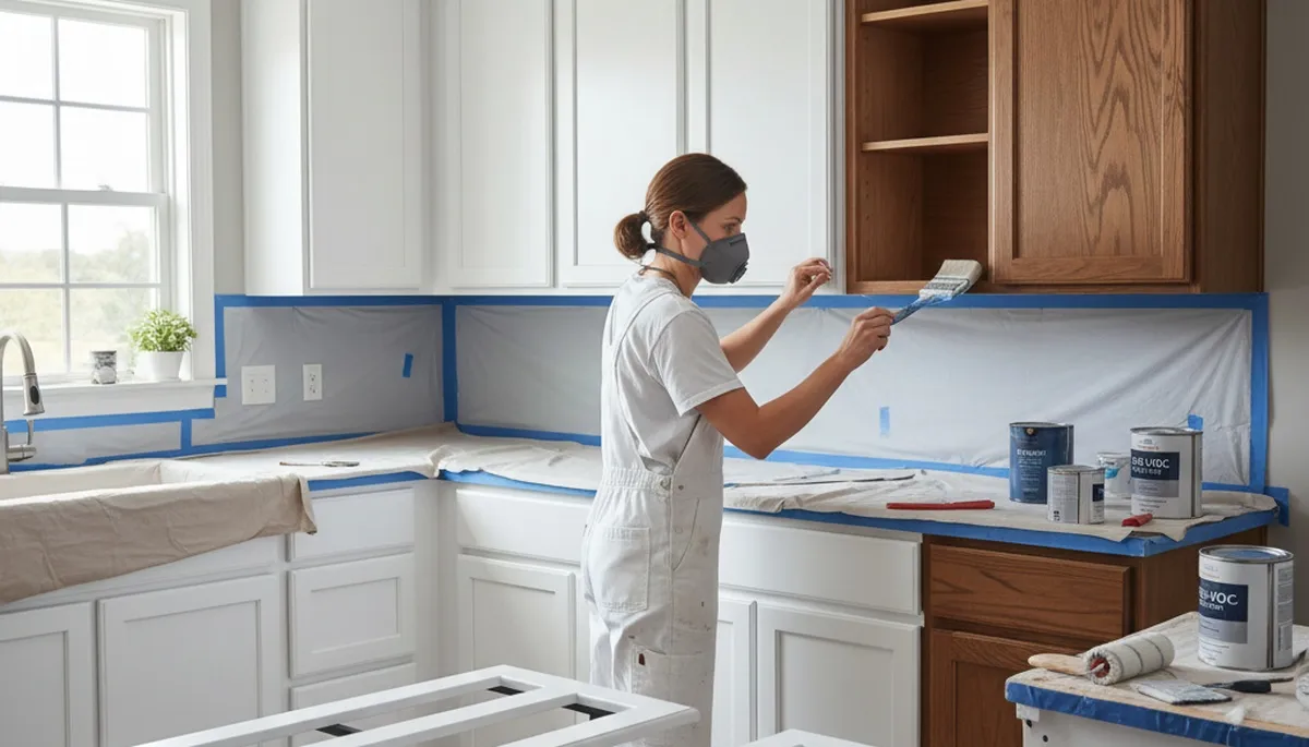 Allentown, PA cabinet painting service for durable kitchen cabinet refinishing with professional finishes