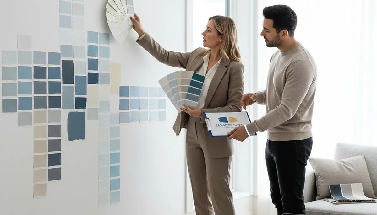 Allentown, PA painter offering color consultation for home interior paint selection