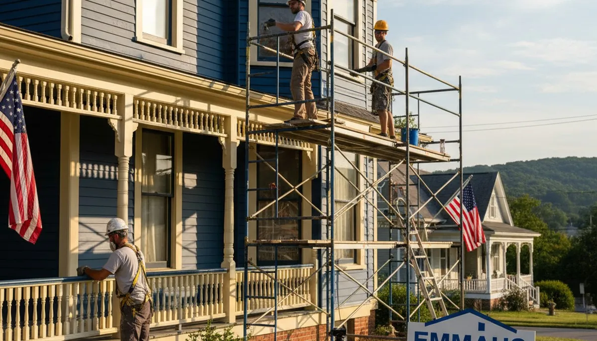 Painting contractors in Allentown, PA providing professional interior and exterior painting services