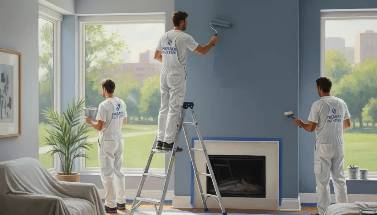 Interior house painting in Allentown, PA by professional painters for durable, smooth room finishes