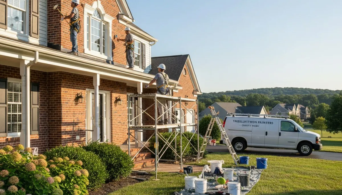 Painting contractor in Allentown, PA providing professional interior and exterior house painting services